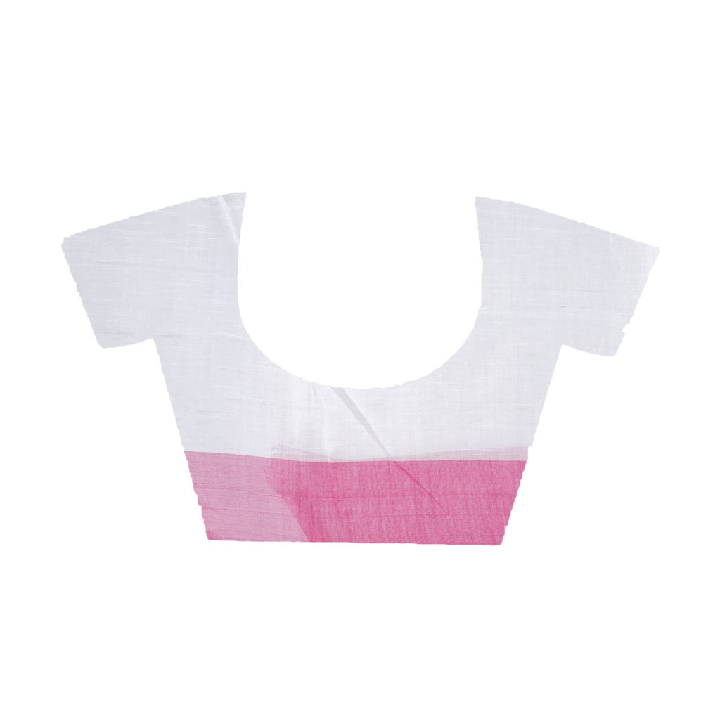 White Pure Cotton Clasic_Than Hand Loom Saree (805)